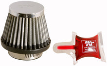 Load image into Gallery viewer, K&amp;N Universal Chrome Filter - Round Tapered - 3in Base OD x 2in Top OD x 2.375in H - RC-2490