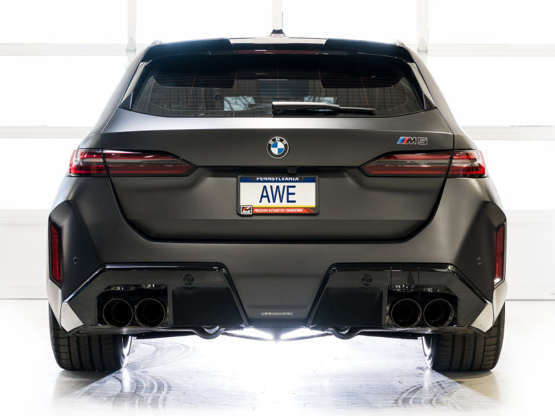 AWE Tuning BMW G90/G99 M5 Touring Edition Cat-Back Exhaust - Diamond Black Tips - 3015-43790
