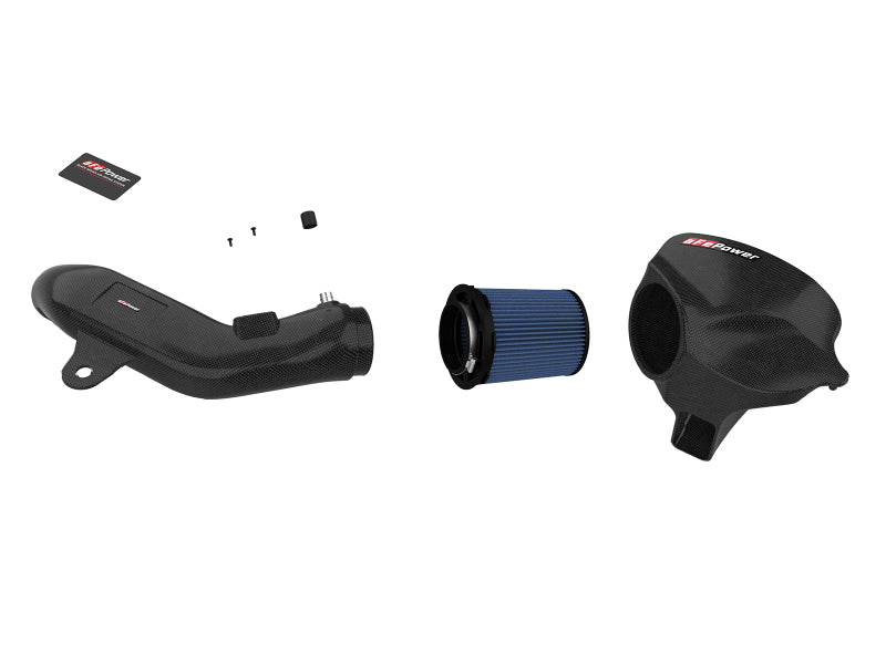 aFe Black Series Carbon Fiber CAIS w/Pro 5R Filter 16-18 BMW M2 (F87) L6-3.0L - 58-10004R
