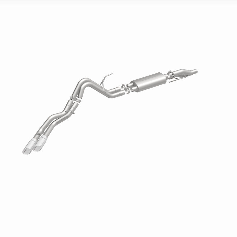 MagnaFlow 11 Ford F-150 3.7L/5.0L/6.2L SS Catback Exhaust Dual Same Side Exit w/ 3.5in SS Tips - 15461