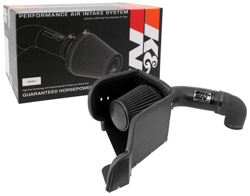 K&N 09-13 Dodge Ram 1500 Pickup 5.7L V8 / 11-13 Ram 1500 5.7L V8 Black Performance Intake Kit - 71-1561