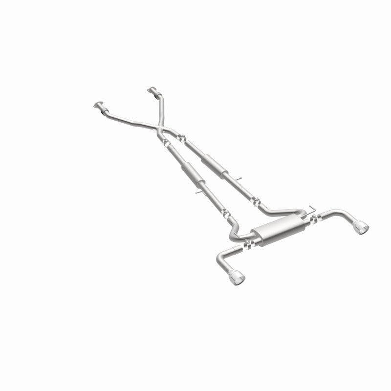 MagnaFlow 14 Infiniti Q50 V6 3.7L Cat-Back Polished Stainless Tips Dual Split Rear Exit Exhaust - 15310