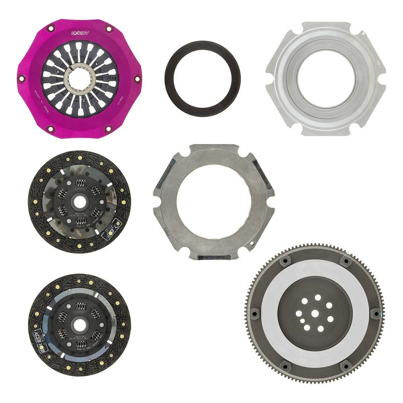 Exedy 96-06 Mitsubishi Evo 4-9 4G63T 2.0L Twin-Organic Stage 5 Clutch Kit (RACING USE ONLY) - MM022SDF