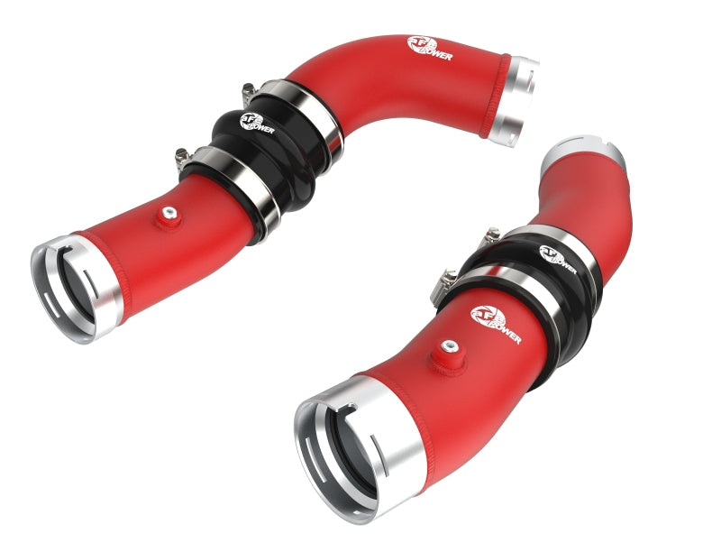 aFe 2024+ Toyota Tacoma BladeRunner 2.5in & 3in Aluminum Hot & Cold Charge Pipe Kit - Red - 46-20724-R