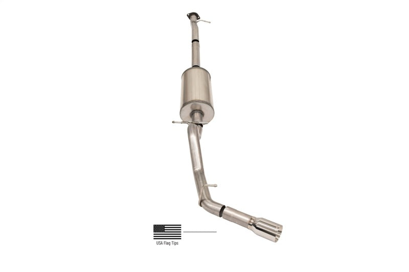 Corsa 17-22 Chevrolet Colorado ZR2 3.6L V6 3in Sport Cat-Back Exhaust - 4in USA Flag Tip - 14928USA