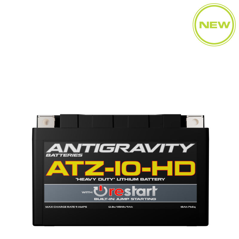 Antigravity YTZ10 High Power Lithium Battery w/Re-Start - AG-ATZ10-HD-RS