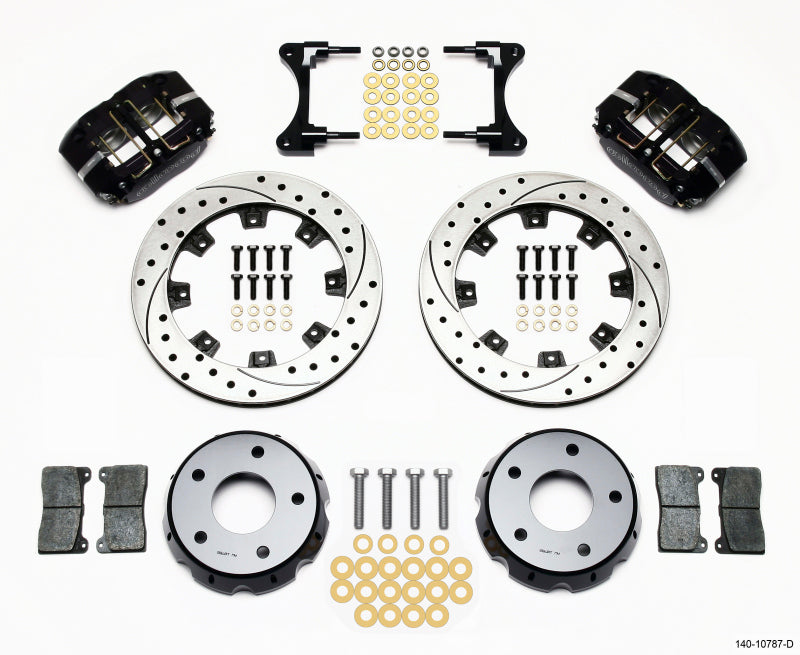 Wilwood Dynapro Radial Front Drag Kit 11.75in Vented Drilled 98-02 Camaro/Firebird - 140-10787-D
