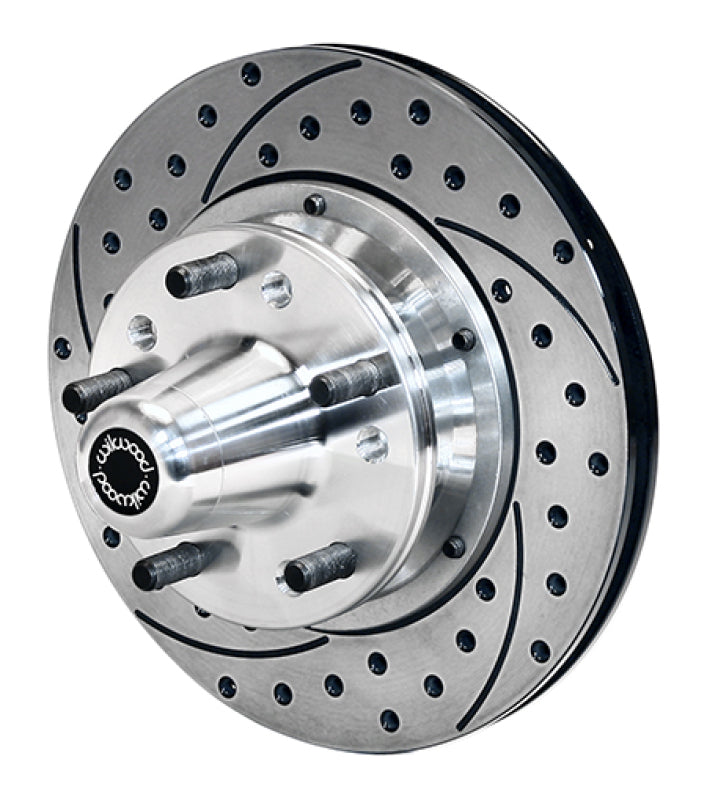 Wilwood Pro-Series Front Hub & Rotor Kit Drilled 75-80 Granada - 140-2261-D