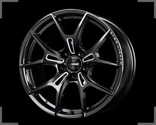 Gram Lights 57FXZ 20x9.5 +35 5x120 Super Dark Gunmetal and Machining Rim Edge DC Wheel - WGFZAX35WH8F