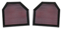 Load image into Gallery viewer, K&amp;N Replacement Air Filter for 11-14 BMW M5/M6 4.4L V8 / 2015 M4/M3 3.0L I6  (2 per box) - 33-2488