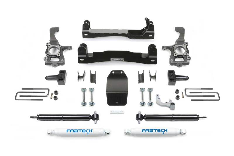 Fabtech 15-20 Ford F150 4WD 4in Basic Sys w/Rr Perf Shks - K2193