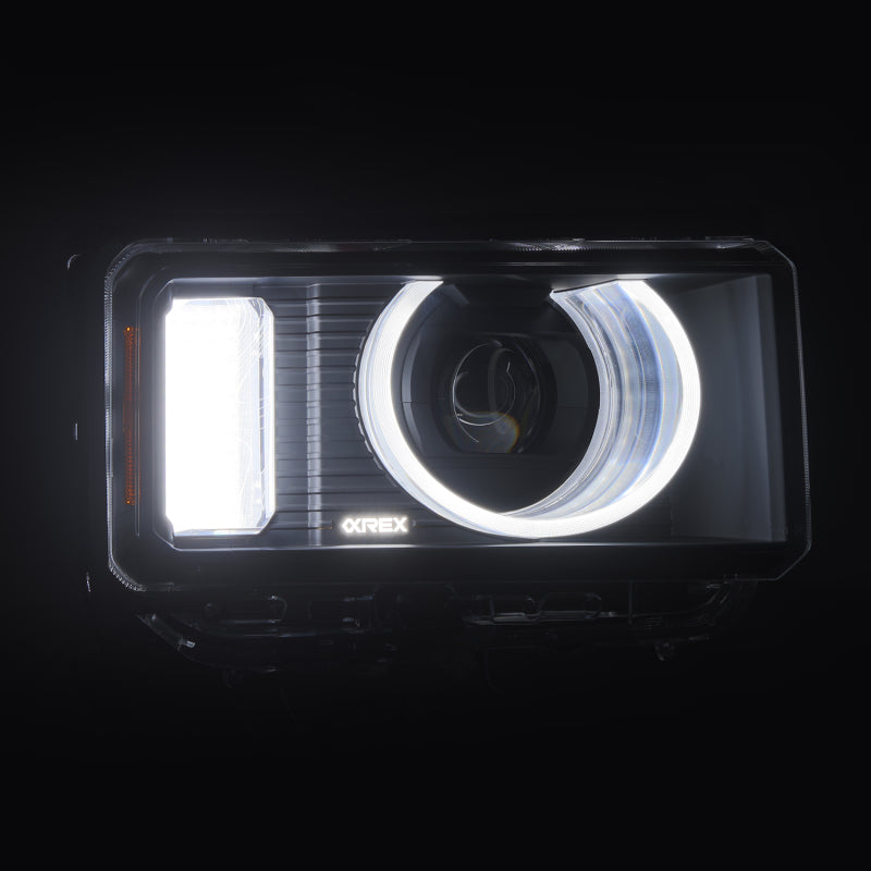 AlphaRex 24-26 Toyota LC Heritage LUXX LED Proj Headlight Blk  w/Activ Light/Seq Signal/Switchback - 880899