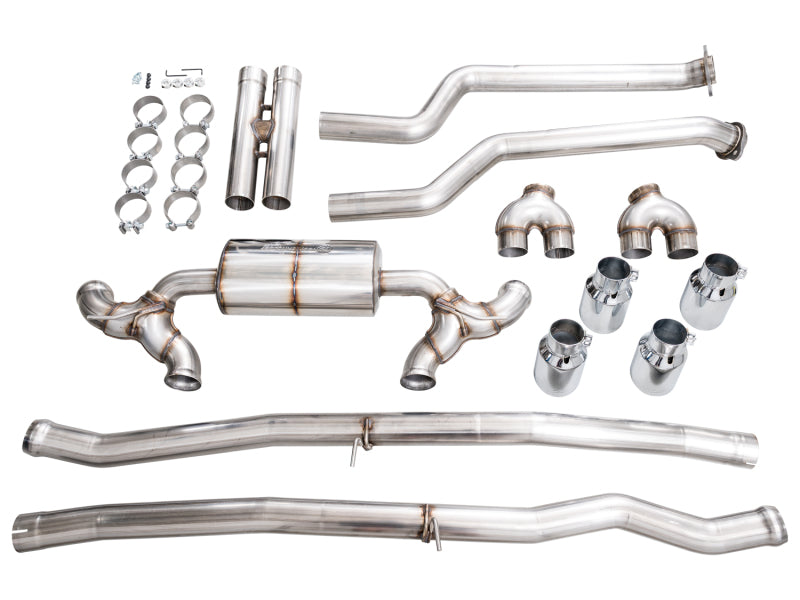AWE Tuning BMW G90/G99 M5 Touring Edition Cat-Back Exhaust - Chrome Silver Tips - 3015-42790