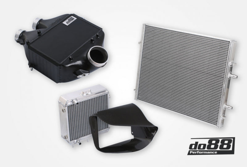do88 15-20 BMW M3/M4 (F8X) BigPack Intercooler Kit w/Intercooler + Radiators - BIG-250-WC