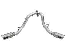 Load image into Gallery viewer, aFe Atlas Exhaust 4in Dual DPF-Back Al Steel w/ Pol Tips 16-17 GM Diesel Truck V8-6.6L (td) LML - 49-04080-P