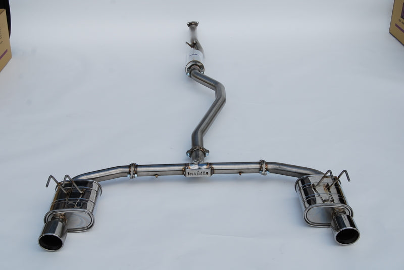 Invidia 2022+ Honda Civic Si (1.5T) 70mm Q300 Cat Back Exhaust - Rolled SS Tips - HS22HS4QD1RSL