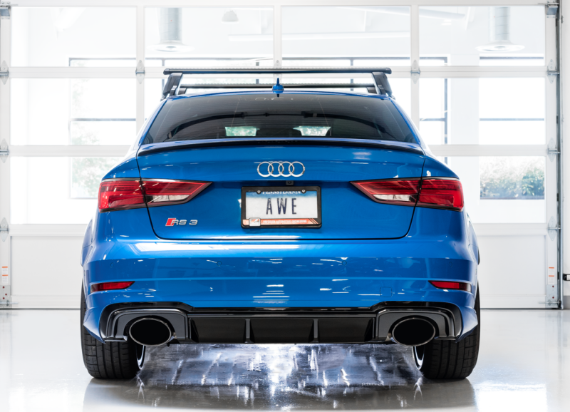 AWE Tuning 17-19 Audi RS3 8V SwitchPath Exhaust w/Diamond Black RS-Style Tips - 3025-33034