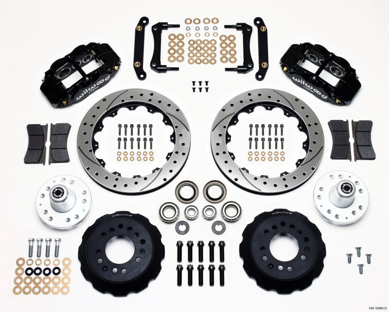 Wilwood Narrow Superlite 6R Front Hub Kit 12.88in Drilled 70-78 Camaro (*Line Kit Needed*) - 140-10485-D