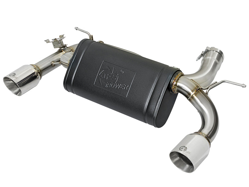 aFe MACHForce XP 16-17 BMW 340i/iX 440i/iX L6-3.0L (t) SS Axle-Back Exhaust w/Polished Tips - 49-36335-P