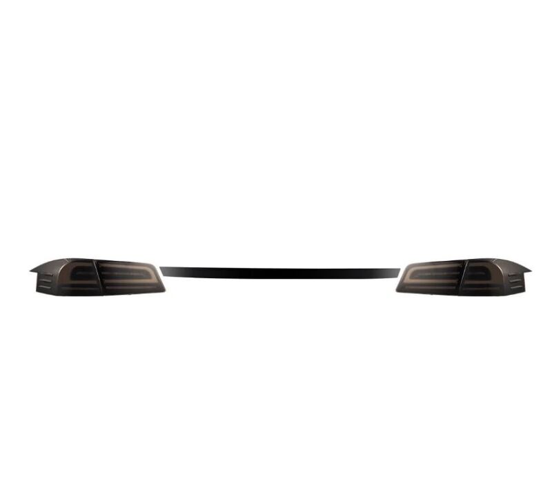 AlphaRex 12-21 Tesla Model S LUXX-Series LED Tail Lights - Black - 601120