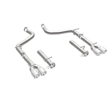 Load image into Gallery viewer, MagnaFlow Axle-Back, SS, 2.5in, Quad Split Rear 3.5in Tip 2015 Dodge Challenger R/T 5.7L - 19210