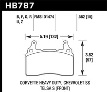 Load image into Gallery viewer, Hawk 15-17 Chevy Corvette Z51 DTC-60 Race Front Brake Pads - HB787G.582