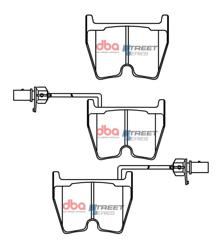 DBA 12-18 Audi A6 Street Series Front Brake Pads - DB15110SS