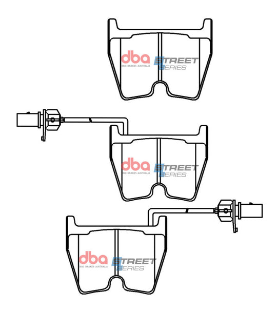 DBA 12-18 Audi A6 Street Series Front Brake Pads - DB15110SS