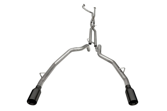 Corsa 2021-2024 Dodge Ram TRX Crew Cab Baja Catback Exhaust Dual Rear Black Tip - 21190BPC
