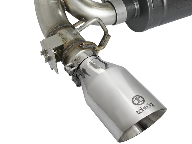 aFe Takeda 3in 304 SS Axle-Back Exhaust System w/ Polished Tip 16-18 Ford Focus RS 2.3L (t) - 49-33104-P