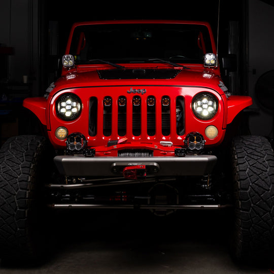 Baja Designs 07-18 Jeep Wrangler JK DOT LP6 LED Headlight Kit (For LED Headlights)- Amber - 448311