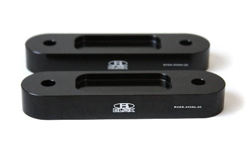 BLOX Honda S2000 Racing Front 20mm Thick Spacer Bump Steer Kit - Black (Lowered 1in and more) - BXSS-20354-20-BK