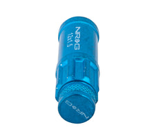 Load image into Gallery viewer, NRG 700 Series M12 X 1.5 Steel Lug Nut w/Dust Cap Cover Set 21 Pc w/Locks &amp; Lock Socket - Blue - LN-LS700BL-21