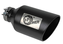Load image into Gallery viewer, aFe Power MACH Force-Xp 409 Stainless Steel Clamp-on Exhaust Tip Black - 49T40801-B15