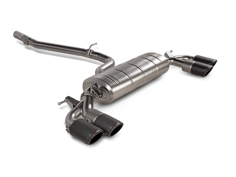 Akrapovic 2021+ Audi S3 Sportback (8Y) Evolution Line Cat Back (Titanium) w/Carbon Tips - S-AU/TI/17H