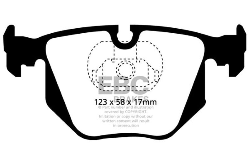 EBC Racing 01-07 BMW M3 3.2L (E46) RP-X Rear Brake Pads - DP81118RPX
