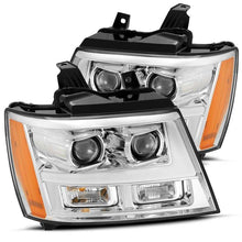 Load image into Gallery viewer, AlphaRex 07-14 Chevrolet Tahoe/Suburban LUXX Series LED Projector headlights Chrome w/DRL/Sequential - 880296