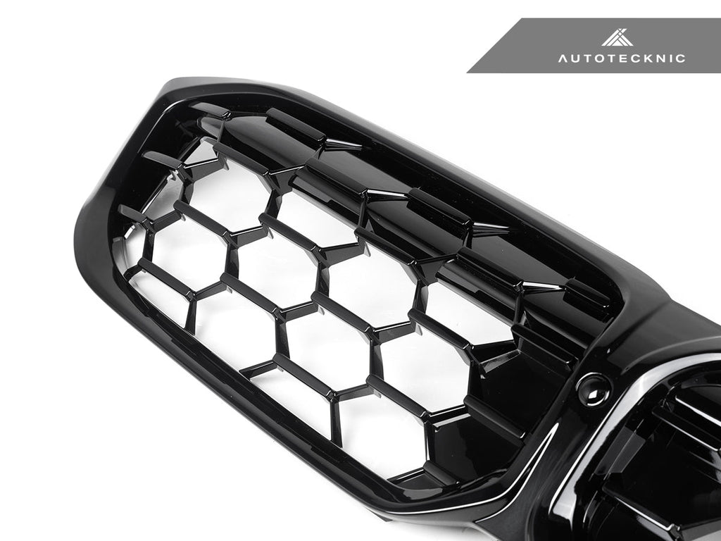 AutoTecknic Gloss Black Honeycomb Front Grille - BMW G20 3-Series LCI