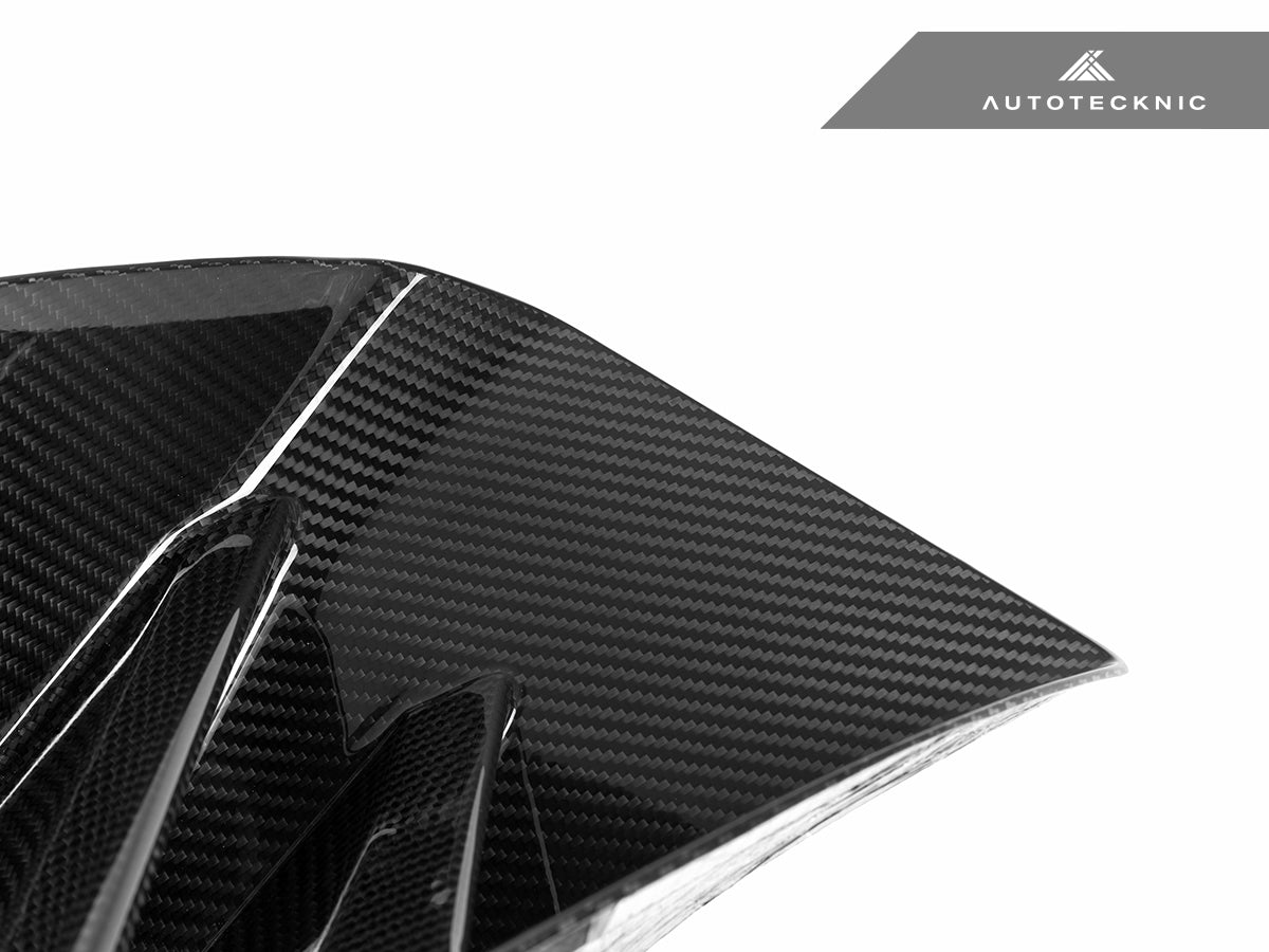 AutoTecknic Dry Carbon Corsa Front Bumper Lower Vent Set - BMW G87 M2