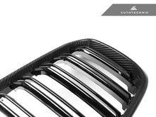 Load image into Gallery viewer, AutoTecknic Dry Carbon Fiber Dual-Slats Front Grille Set - BMW G01 X3 | G02 X4 Pre-LCI