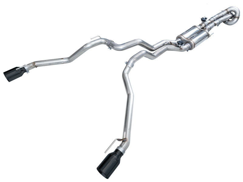 AWE 2024+ Ford Ranger Raptor 3.0L Switchpath Cat-Back Exhaust - Diamond Black Tips - 3025-33306