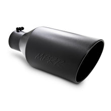 Load image into Gallery viewer, MBRP Universal Tip 8in O.D. Rolled End 4in inlet 18in length Black - T5128BLK