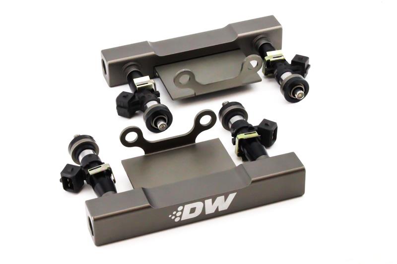 DeatschWerks 04-06 Subaru STI/LGT Side Feed to Top Feed Fuel Rail Conv Kit w/ 1500cc Injectors - 6-101-1500