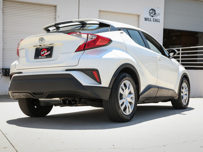 aFe Takeda 18-21 Toyota C-HR 2.0L 2.5in 304 Stainless Steel Cat-Back Exhaust w/ Black Tip - 49-36044-B