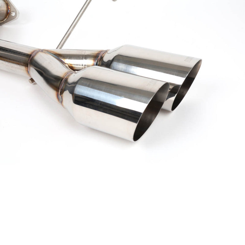 BLOX Racing 2022+ WRX Muffler Delete / Axle Back Single Wall 4in - Polished Tips - BXEX-51106