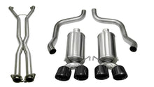 Load image into Gallery viewer, Corsa 09-13 Chevy Corvette 6.2L V8 2.5in Sport Cat-Back Dual Rear Exit w/Twin 4.0in Pol Pro-Ser Tips - 14470CBBLK
