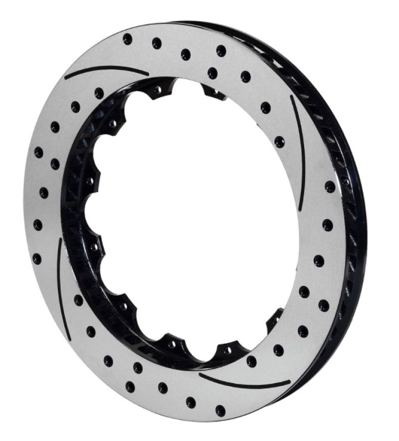 Wilwood Rotor-SV-SRP 72 Iron-RH-Drill-BLK 14.25 x 1.10 - 12 on 8.75in - 160-11309-BK