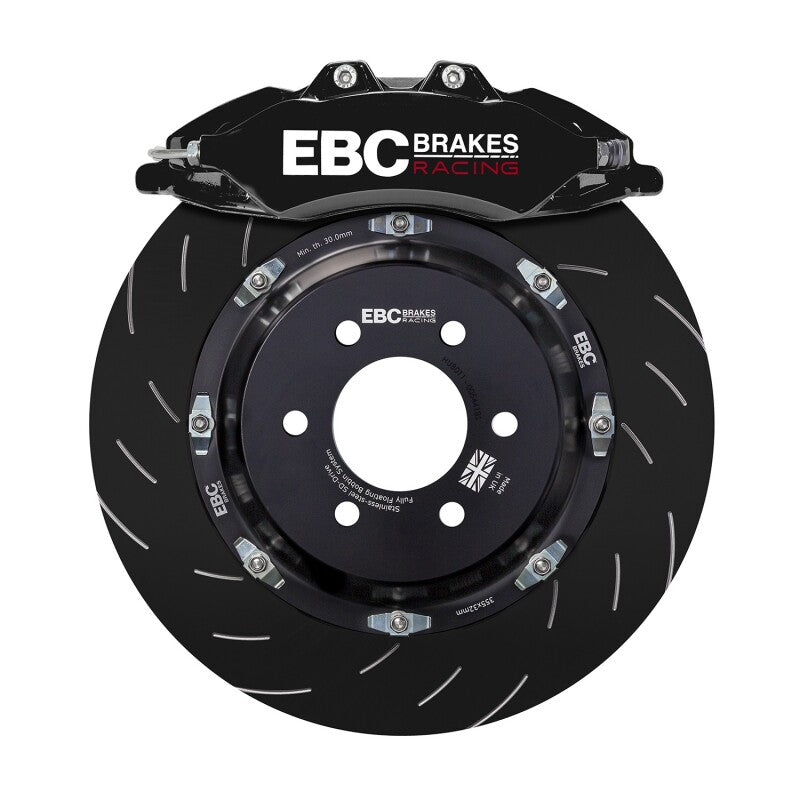 EBC Racing 14-19 BMW M3 F80/F82/F87 3.0T Black Apollo-6 Front Left Caliper - BC6104BLK-L