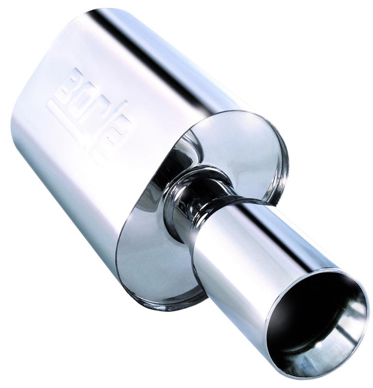 Borla Boomer Blow Torch Muffler Oval 2-1/4in x 4in Side Round Out - 40060