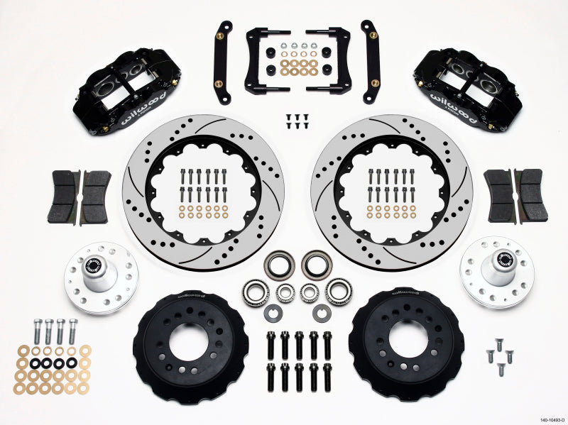 Wilwood Narrow Superlite 6R Front Hub Kit 14.00in Drilled 79-81 Camaro - 140-10493-D